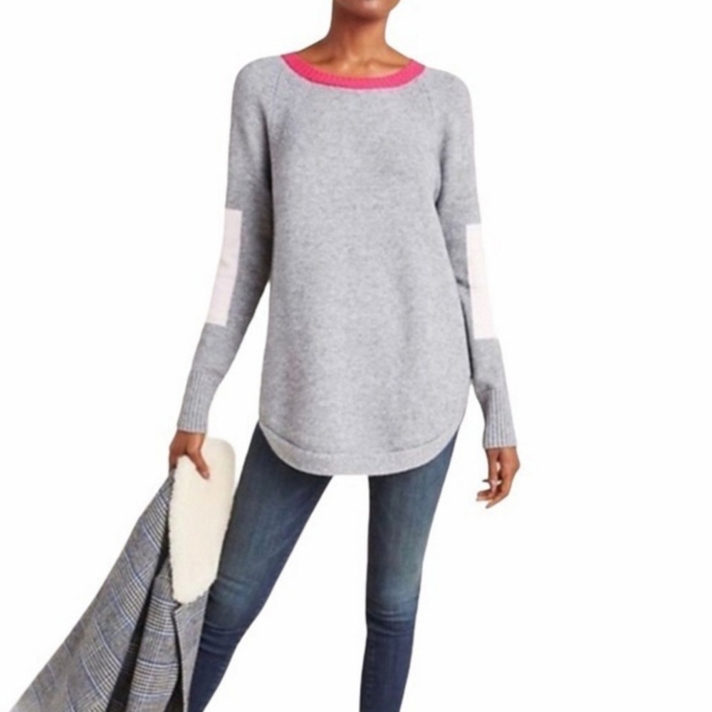 Anthropologie Rebekah Sweater Tunic Colorblock